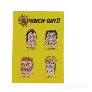 1989 Topps Nintendo Stickers Punch-Out #20 -Flamenco VGO *LIGHT WEAR*